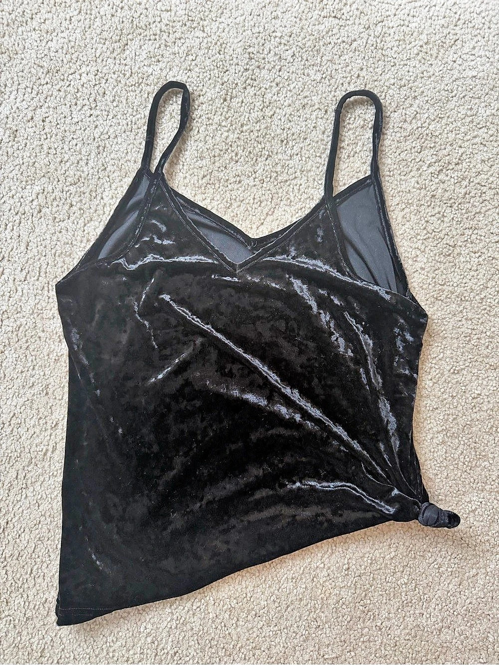 Velvet Camisole in Black
